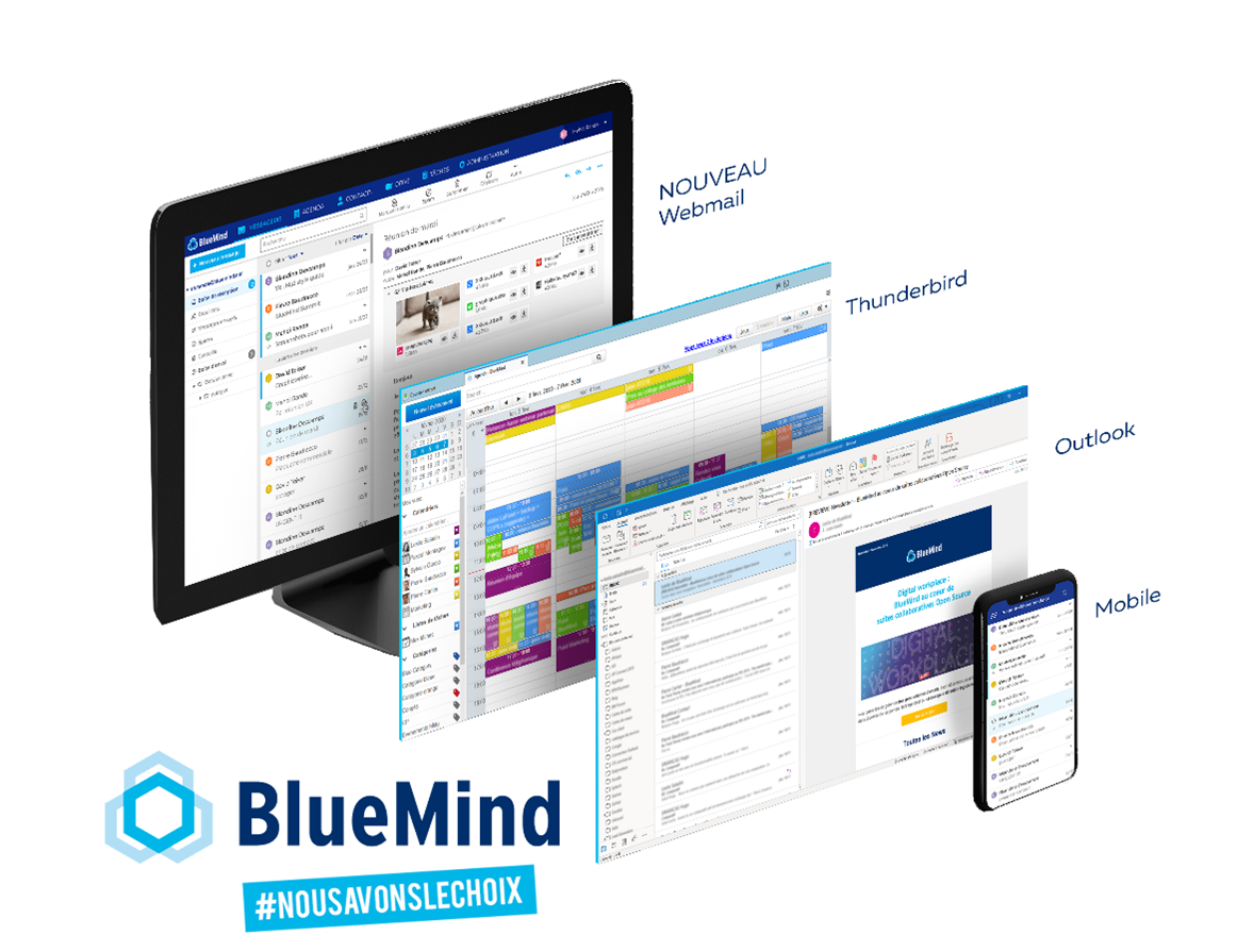 BlueMind est compatible avec tous les usages de messagerie