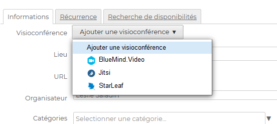 BlueMind Visioconférences embarquées