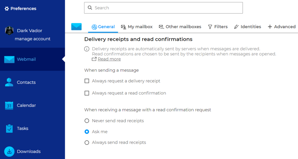 Manage your preferences