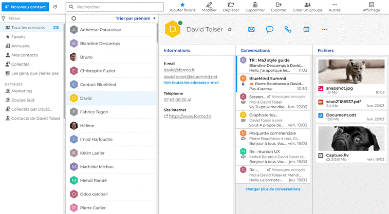 BlueMind Summit, nouvelles fonctionnalités