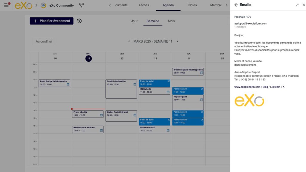 Intégration de BlueMind dans une Digital Workplace