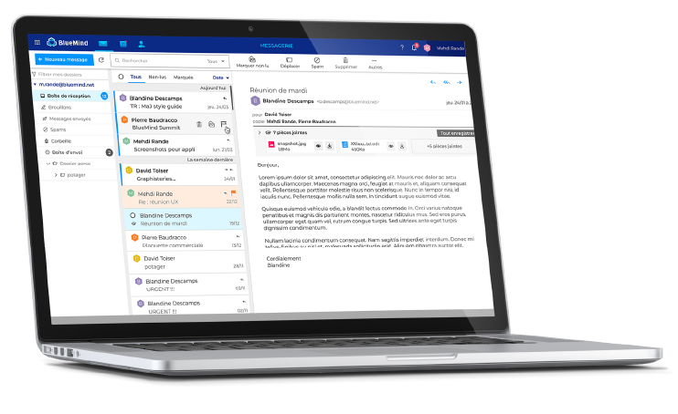 BlueMind Digital Crisis - laptop
